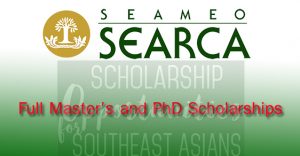 ทุนปริญญาโท เอก searca