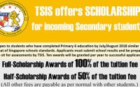 TSIS Scholarships ทุนมัธยม