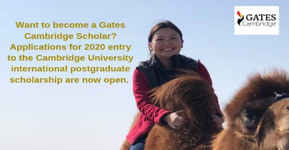 Gates Cambridge Scholarship 2020