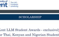 Kent LLM Student Awards สำหรับนักศึกษาไทย