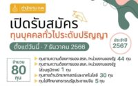 สำนักงาน ก.พ. ให้ทุนร้ฐบาล ระดับปริญญาโท เอก ประจำปี 2567